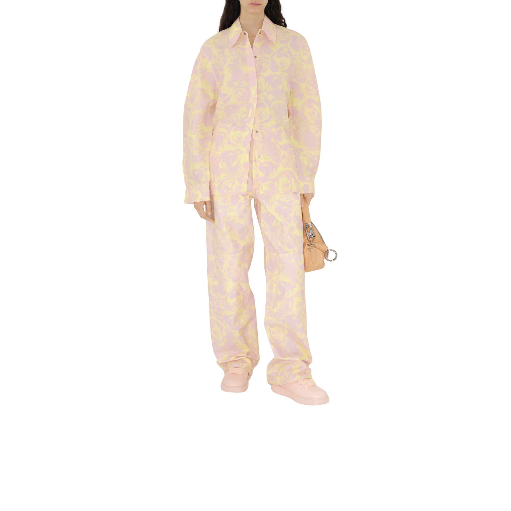 레더 박스 스니커즈 베이비 네온