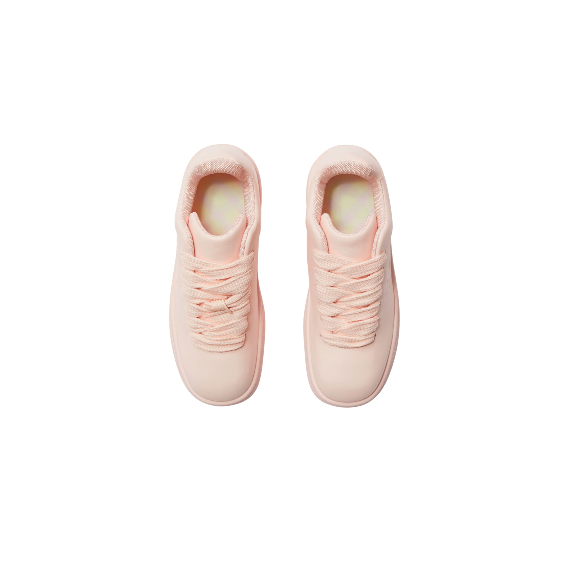 레더 박스 스니커즈 베이비 네온