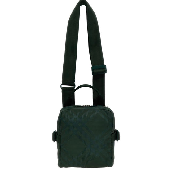 체크 자카드 크로스바디 백 바인