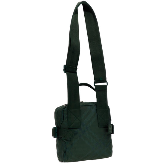 체크 자카드 크로스바디 백 바인