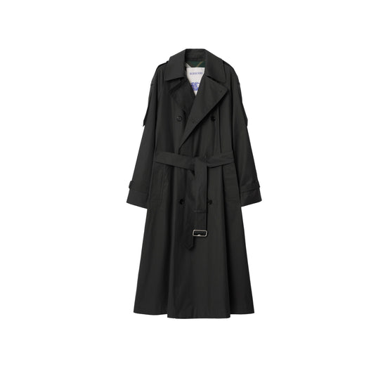 롱 개버딘 트렌치코트 오닉스