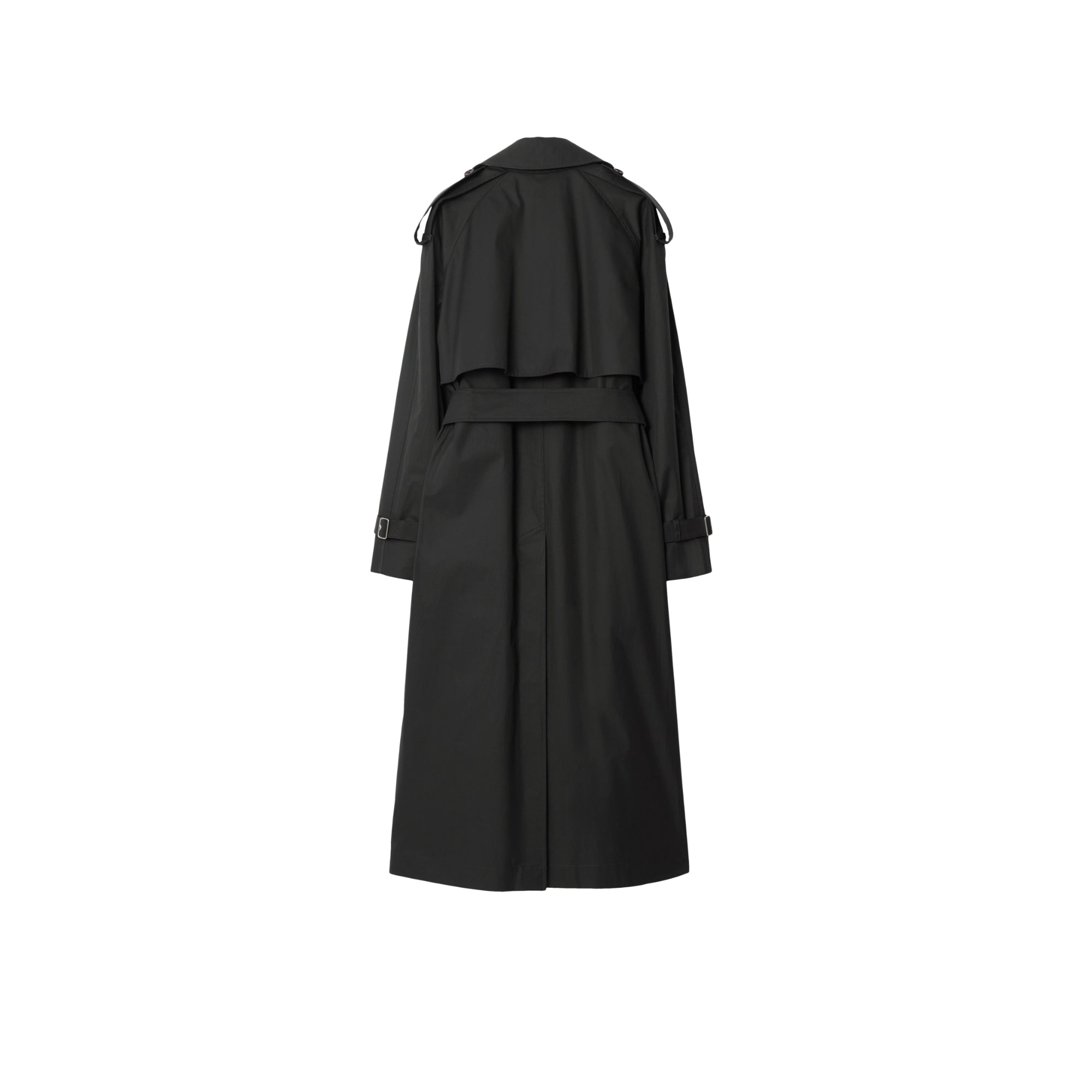 롱 개버딘 트렌치코트 오닉스