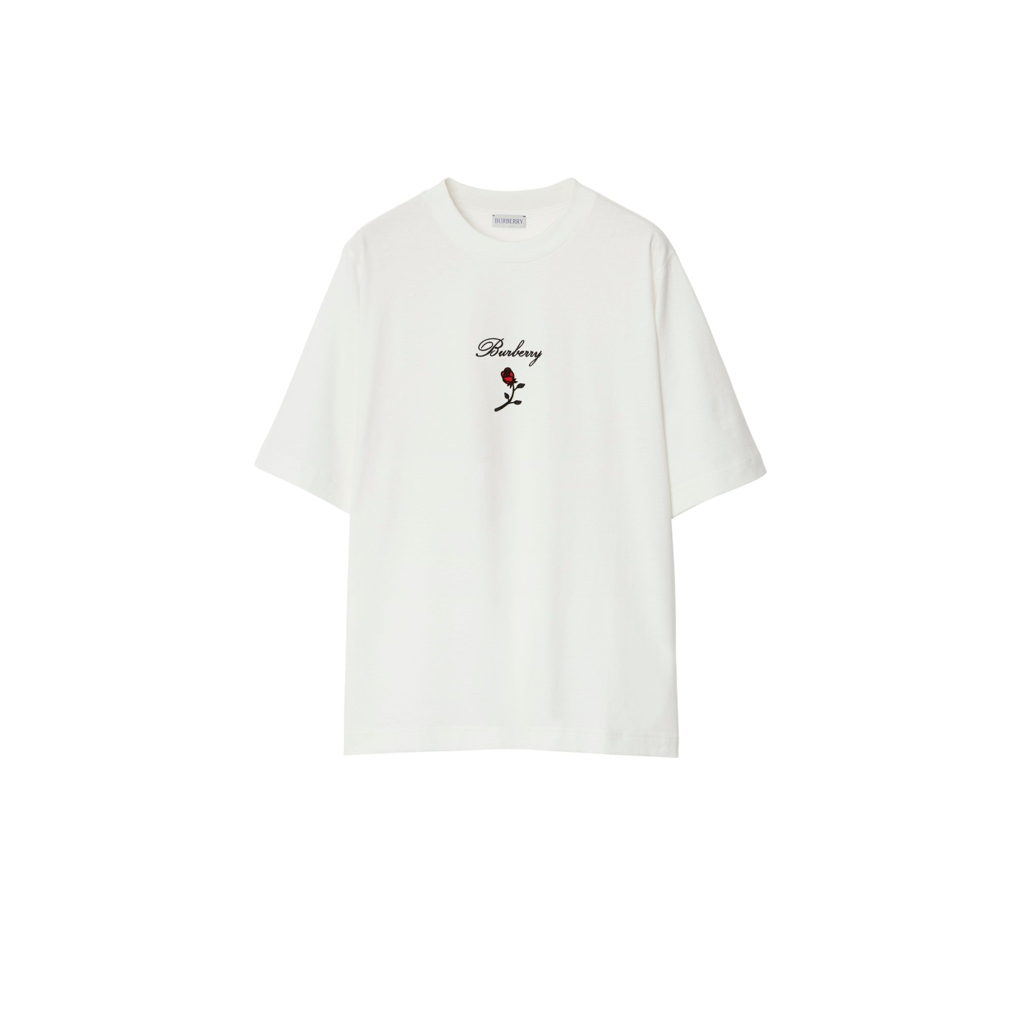 로즈 코튼 티셔츠 레인