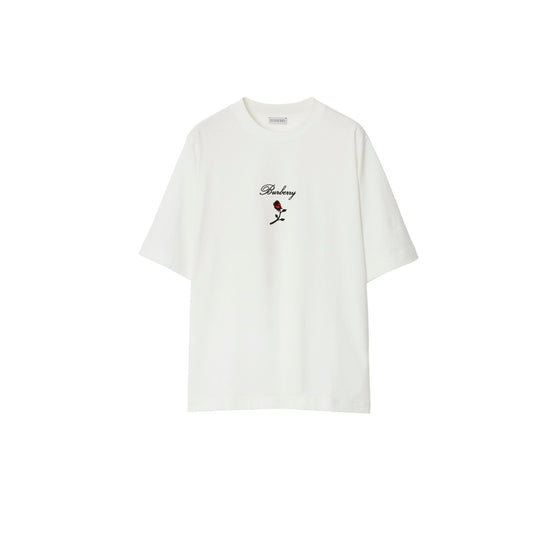 로즈 코튼 티셔츠 레인