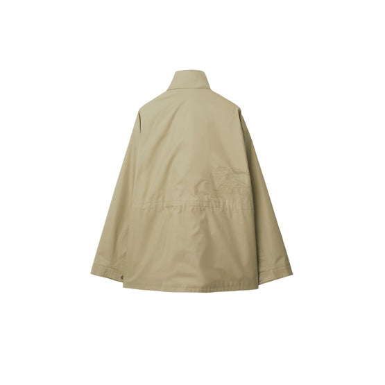 체크 후드 개버딘 재킷 헌터