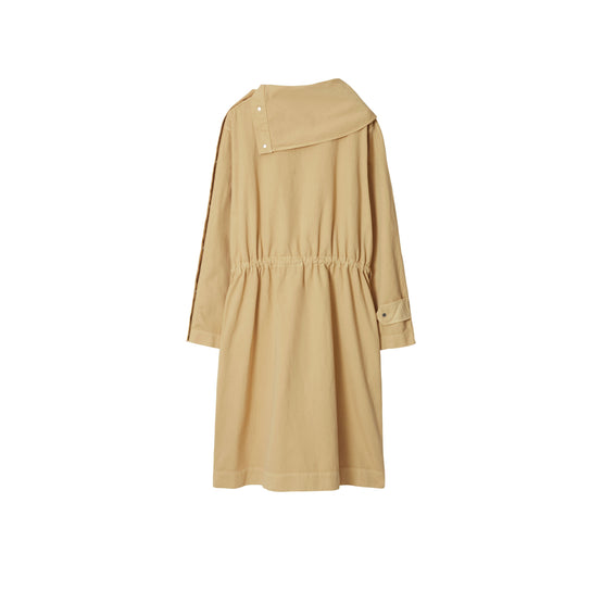 코튼 블렌드 드레스 플랙스