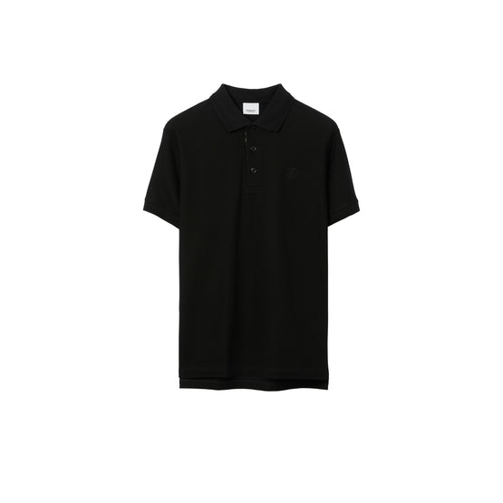 코튼 폴로셔츠 블랙