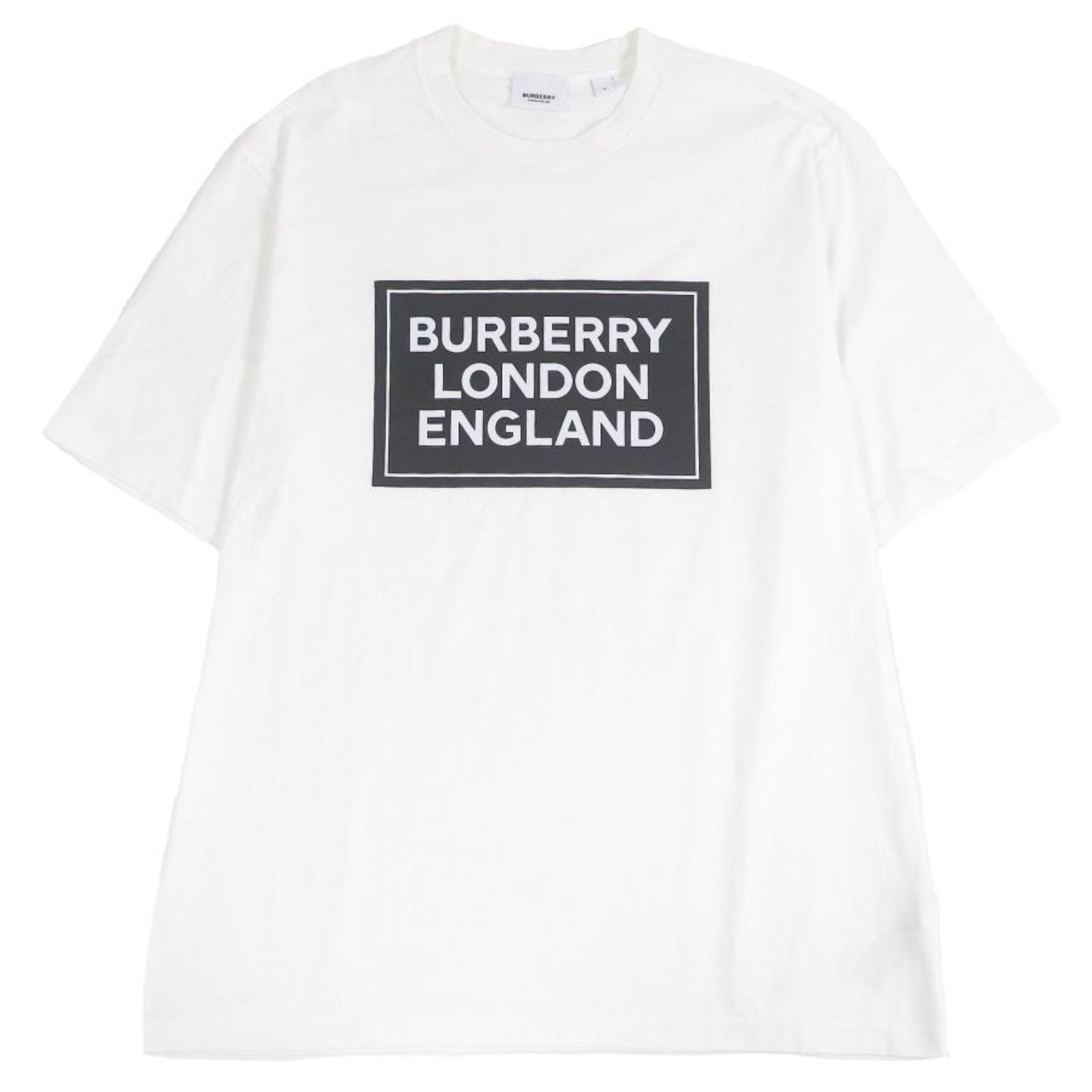 로고 코튼 티셔츠 화이트