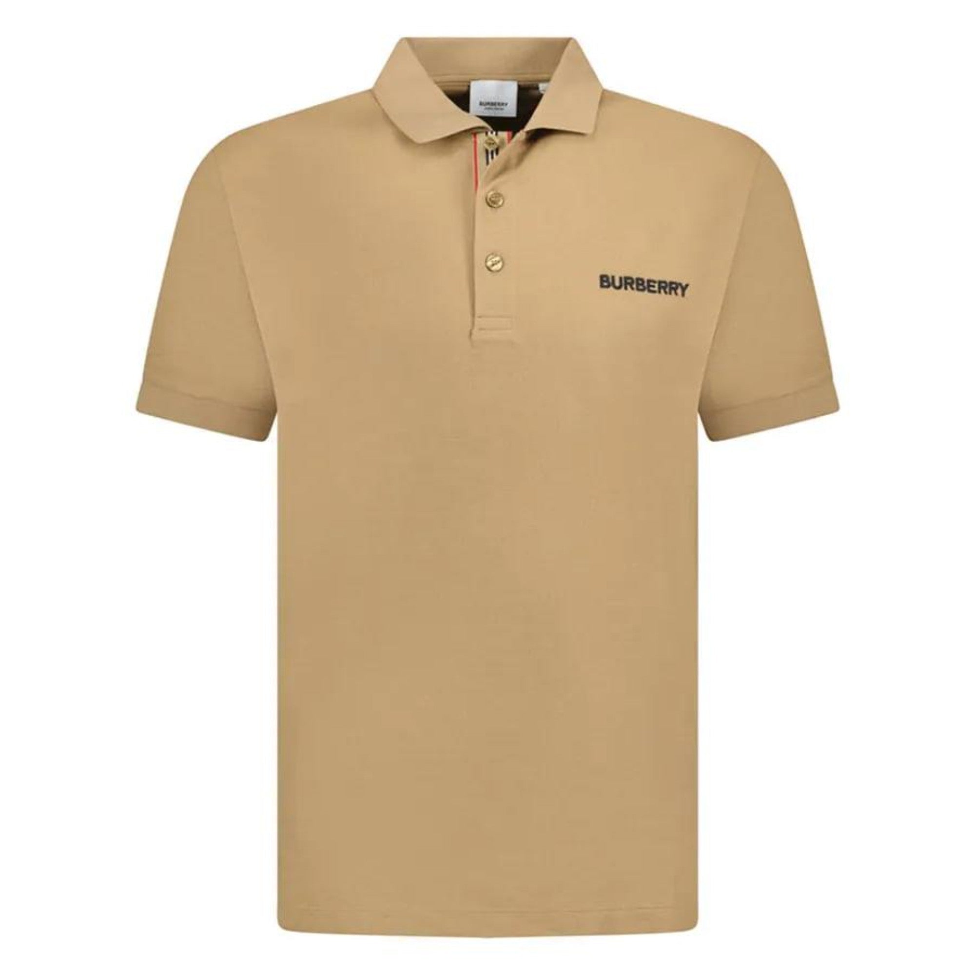 코튼 폴로셔츠 카멜