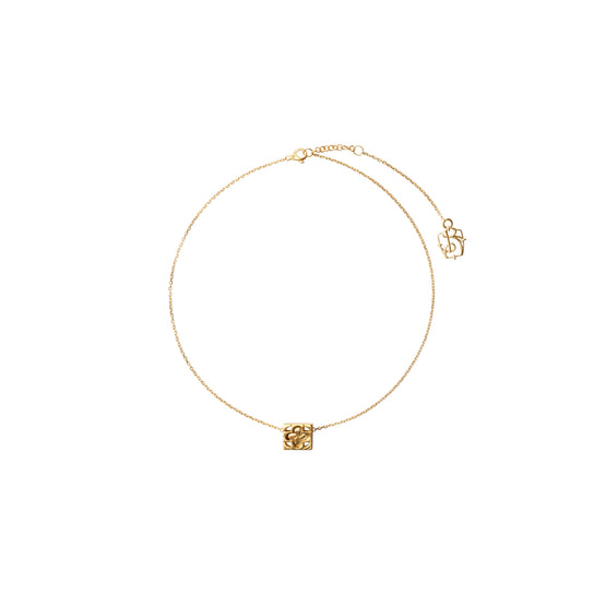 로즈 모노그램 네크리스 골드