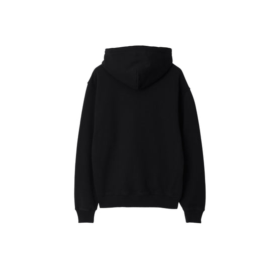 코튼 지퍼 후디 블랙