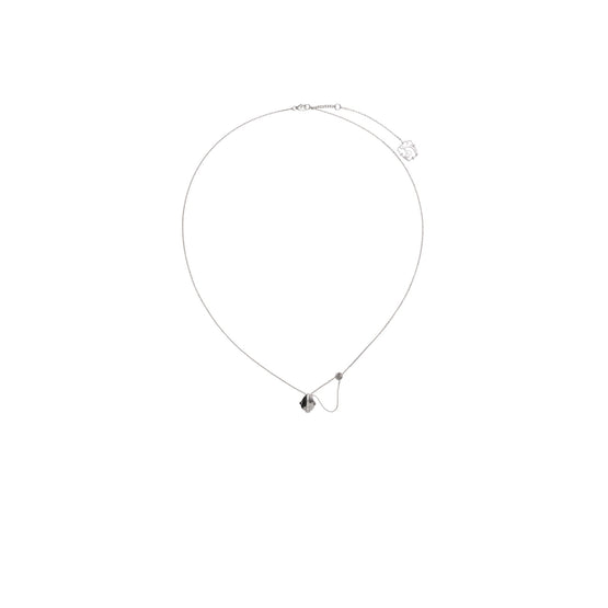 오닉스 쉴드 펜던트 네크리스 실버/블랙/투명