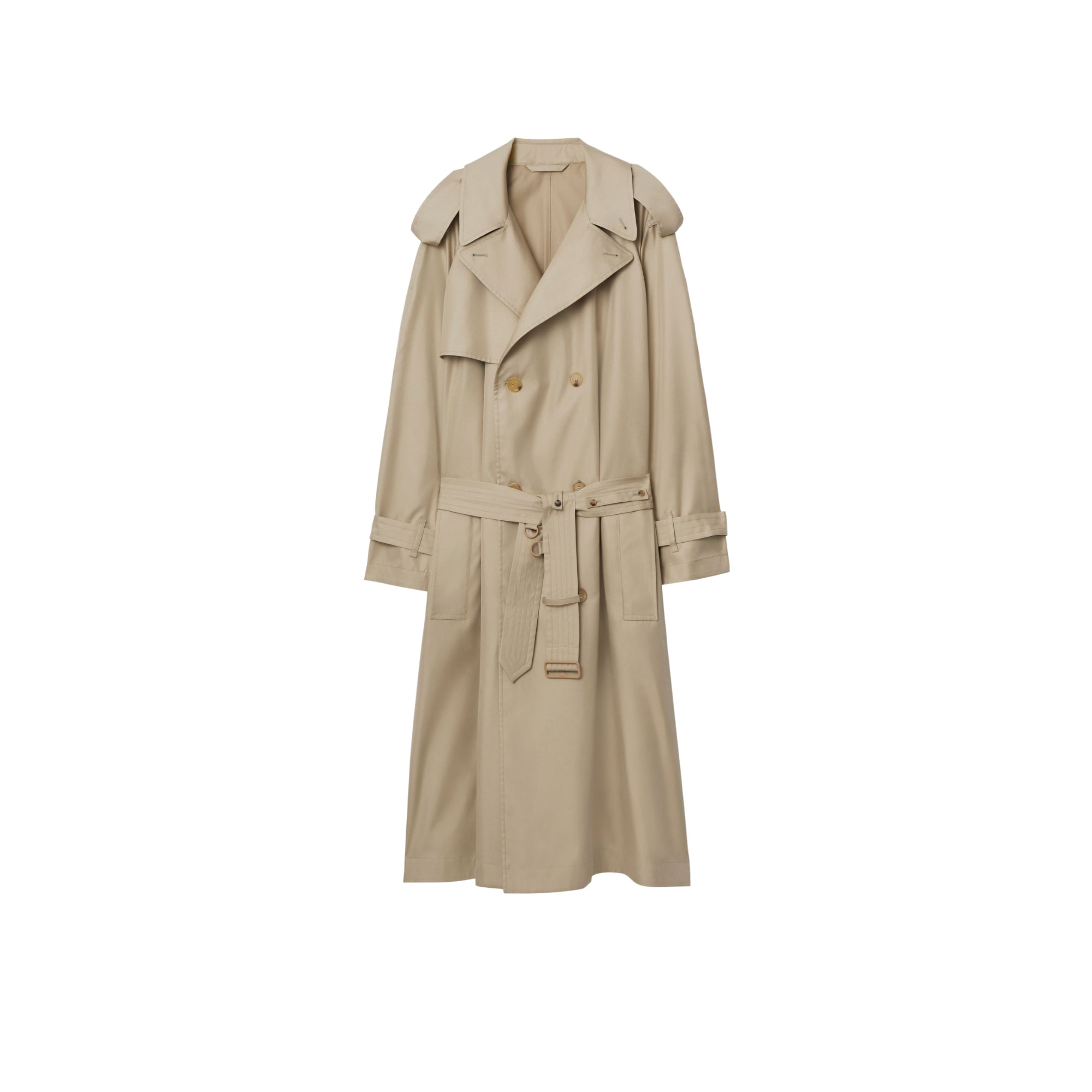 롱 실크 트렌치코트 밀레