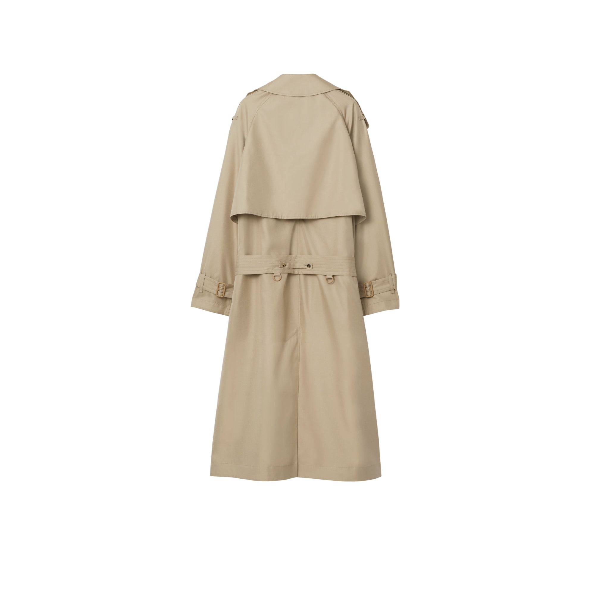 롱 실크 트렌치코트 밀레