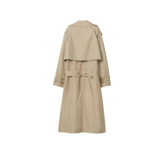 롱 실크 트렌치코트 밀레