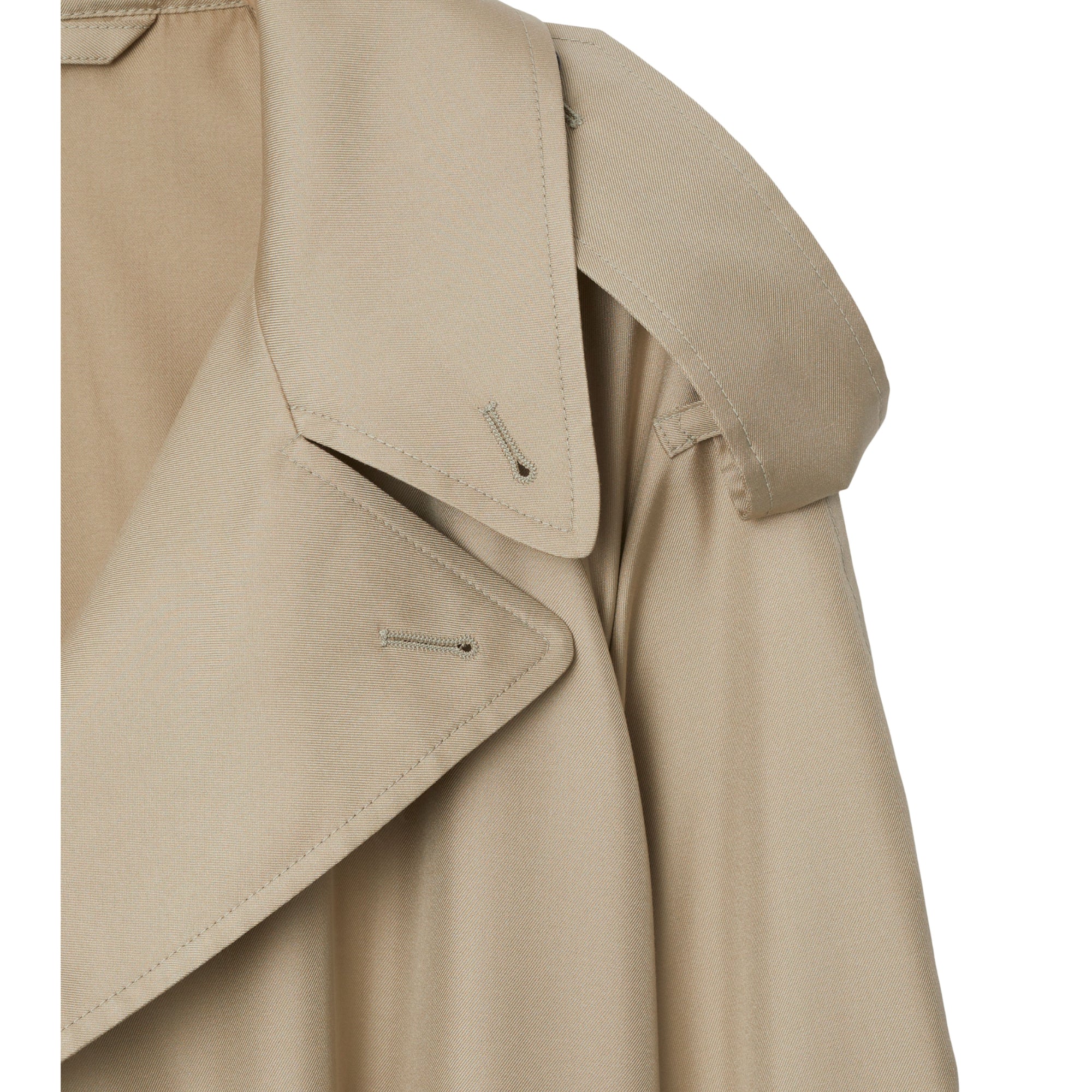 롱 실크 트렌치코트 밀레