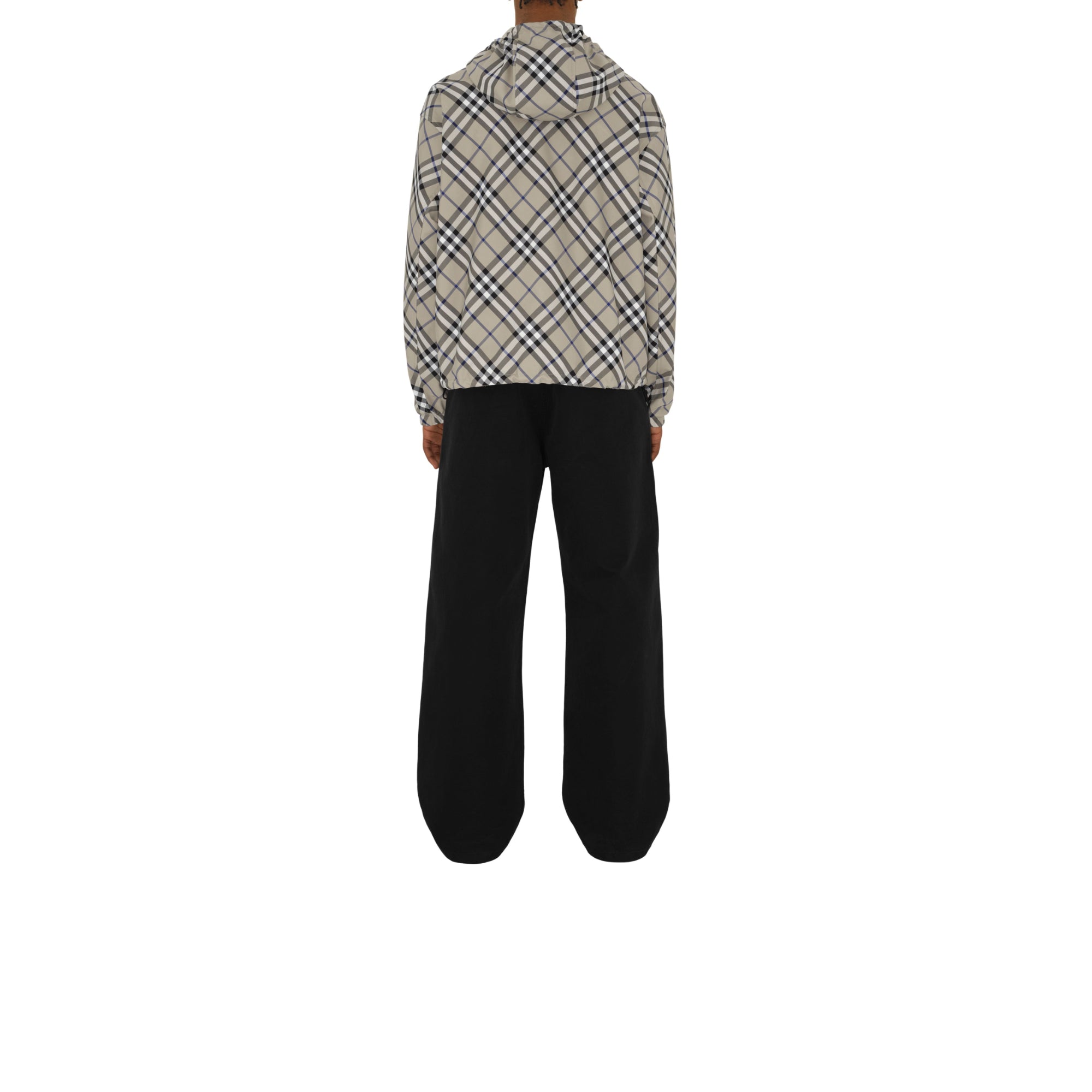 리버시블 체크 재킷 라이큰