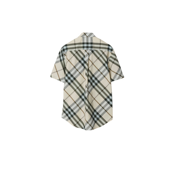 체크 코튼 셔츠 앨러배스터