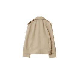 캔버스 트렌치 재킷 오트