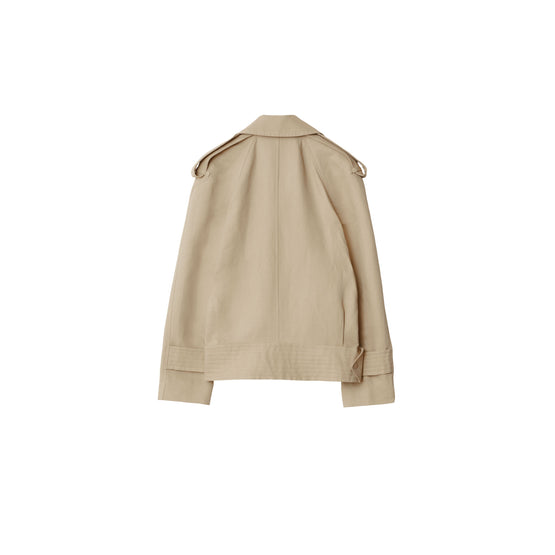 캔버스 트렌치 재킷 오트
