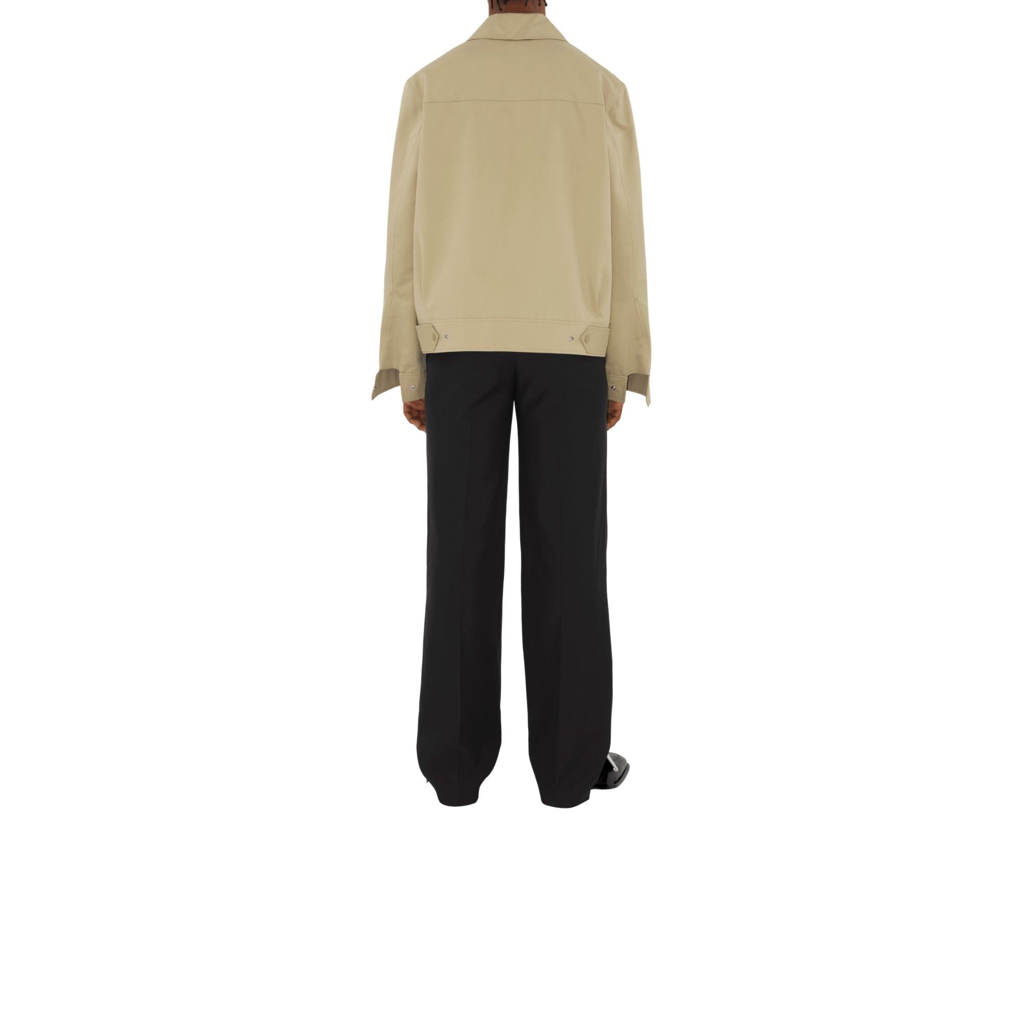 코튼 실크 해링턴 재킷 헌터