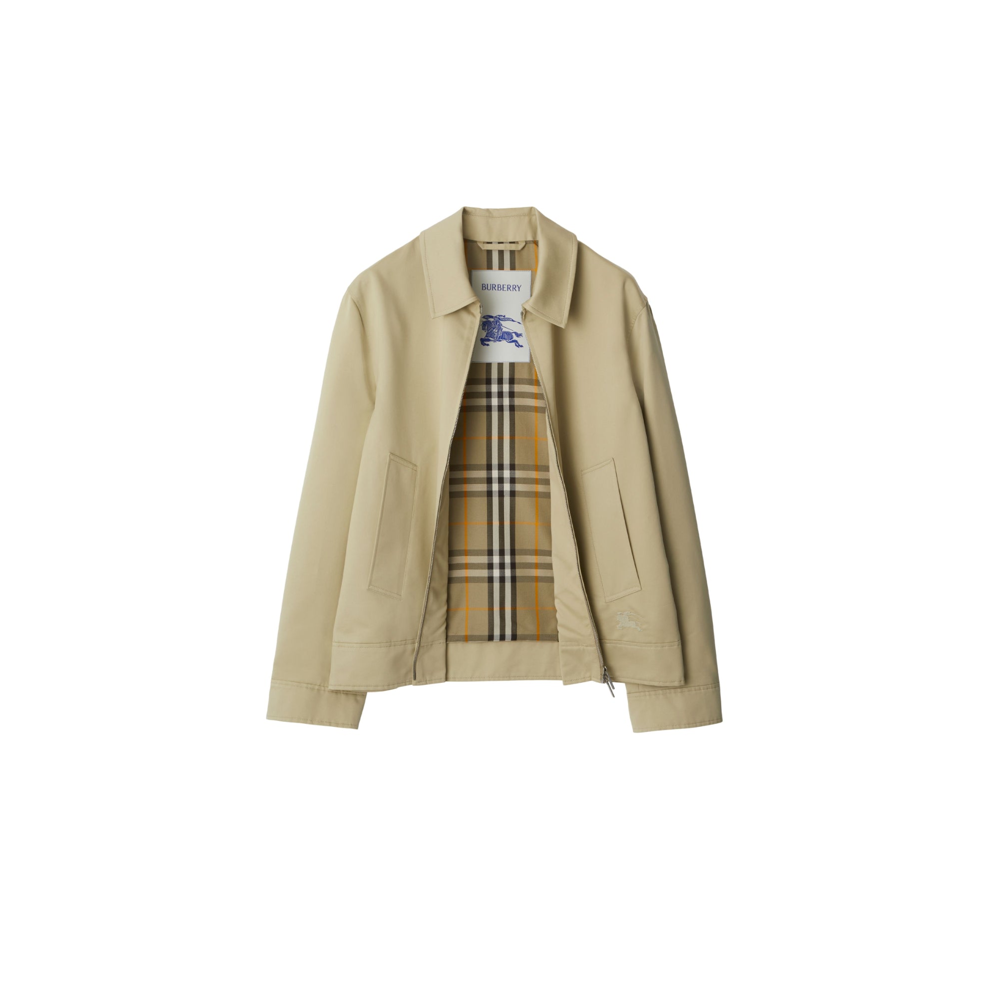 코튼 실크 해링턴 재킷 헌터