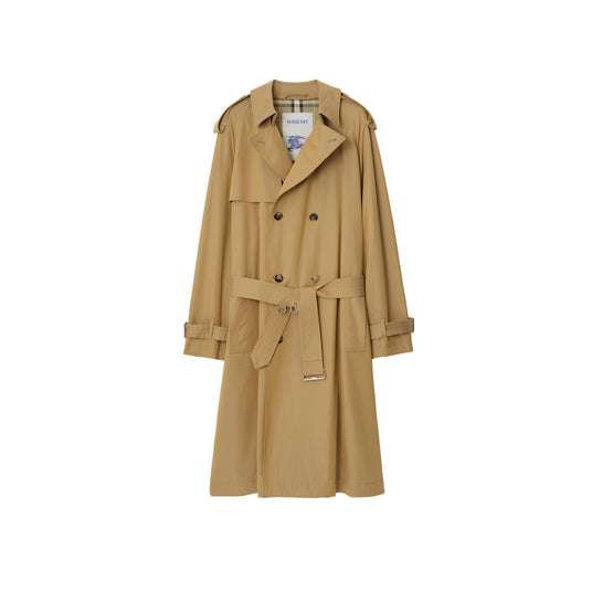 롱 개버딘 트렌치코트 스펠트