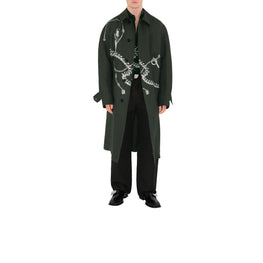 롱 캔버스 카 코트 아이비