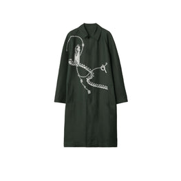 롱 캔버스 카 코트 아이비