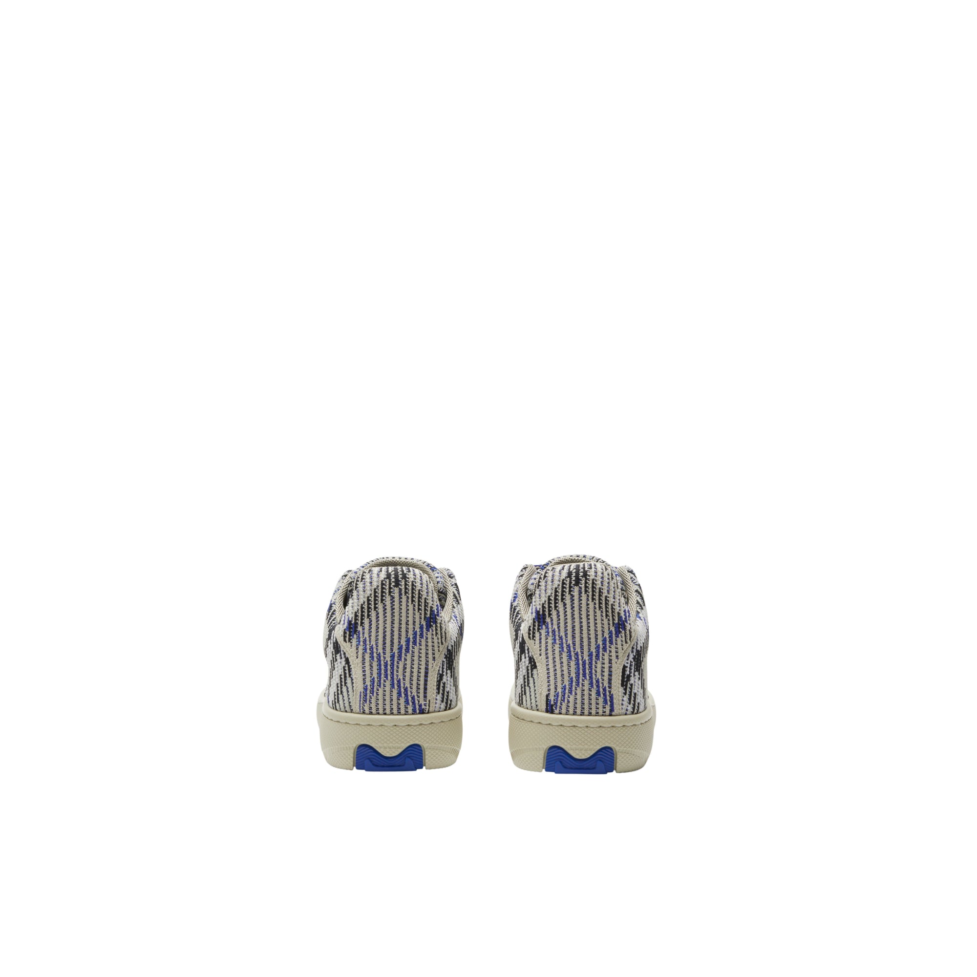 체크 니트 박스 스니커즈 라이큰