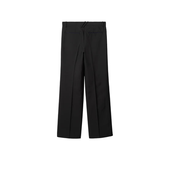 울 실크 테일러드 팬츠 블랙
