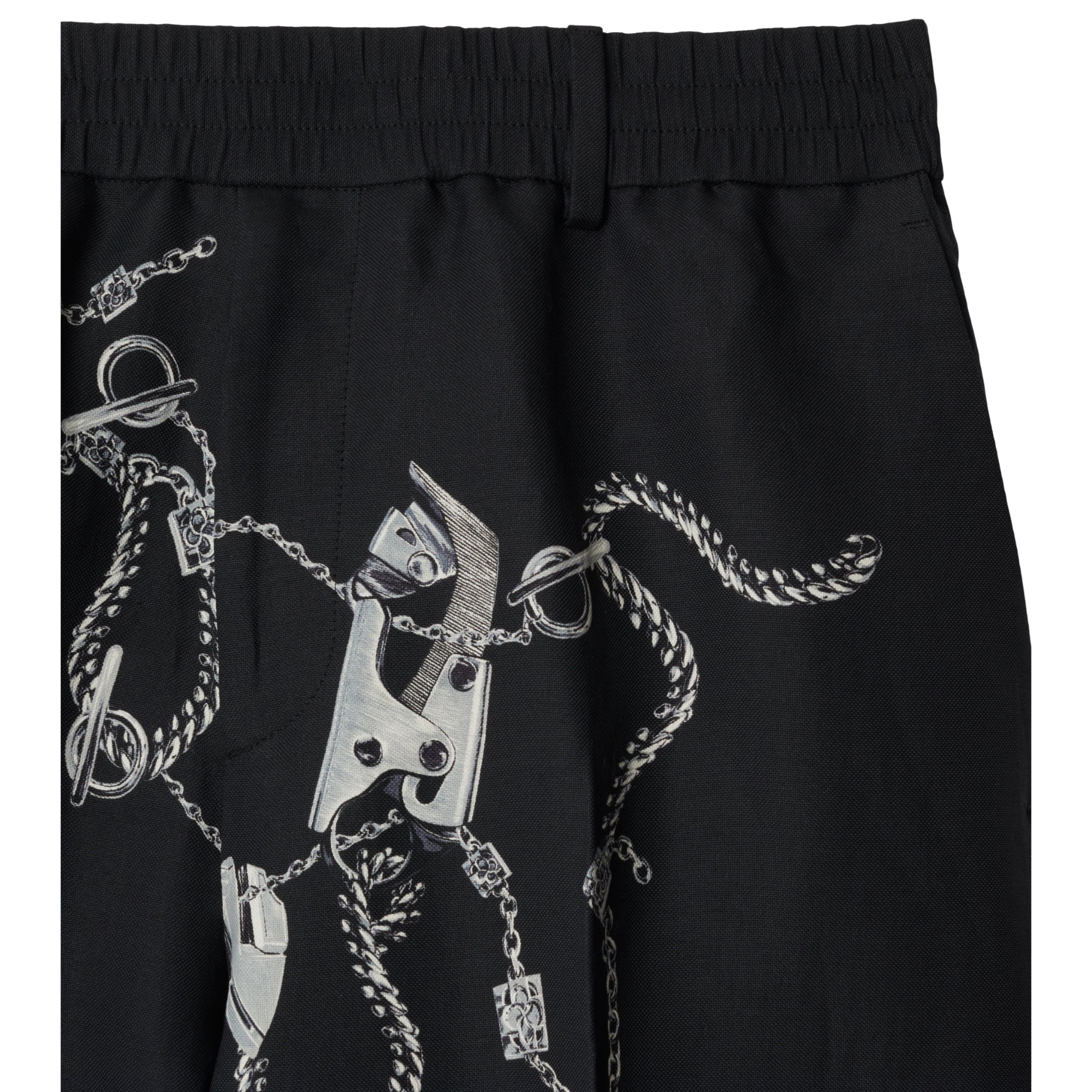 나이트 하드웨어 캔버스 팬츠 실버/블랙