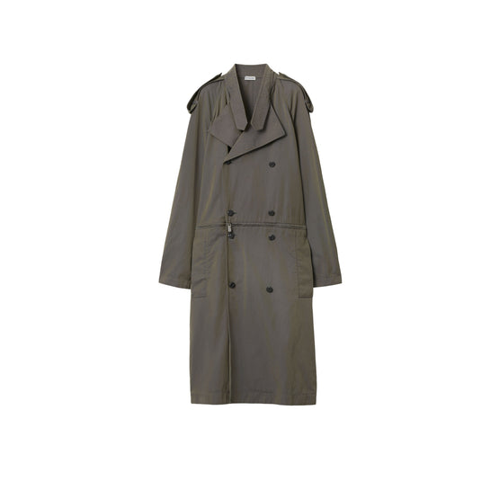 코튼 리넨 트렌치 드레스 아이언