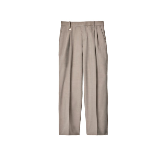 울 테일러드 팬츠 카키/크림