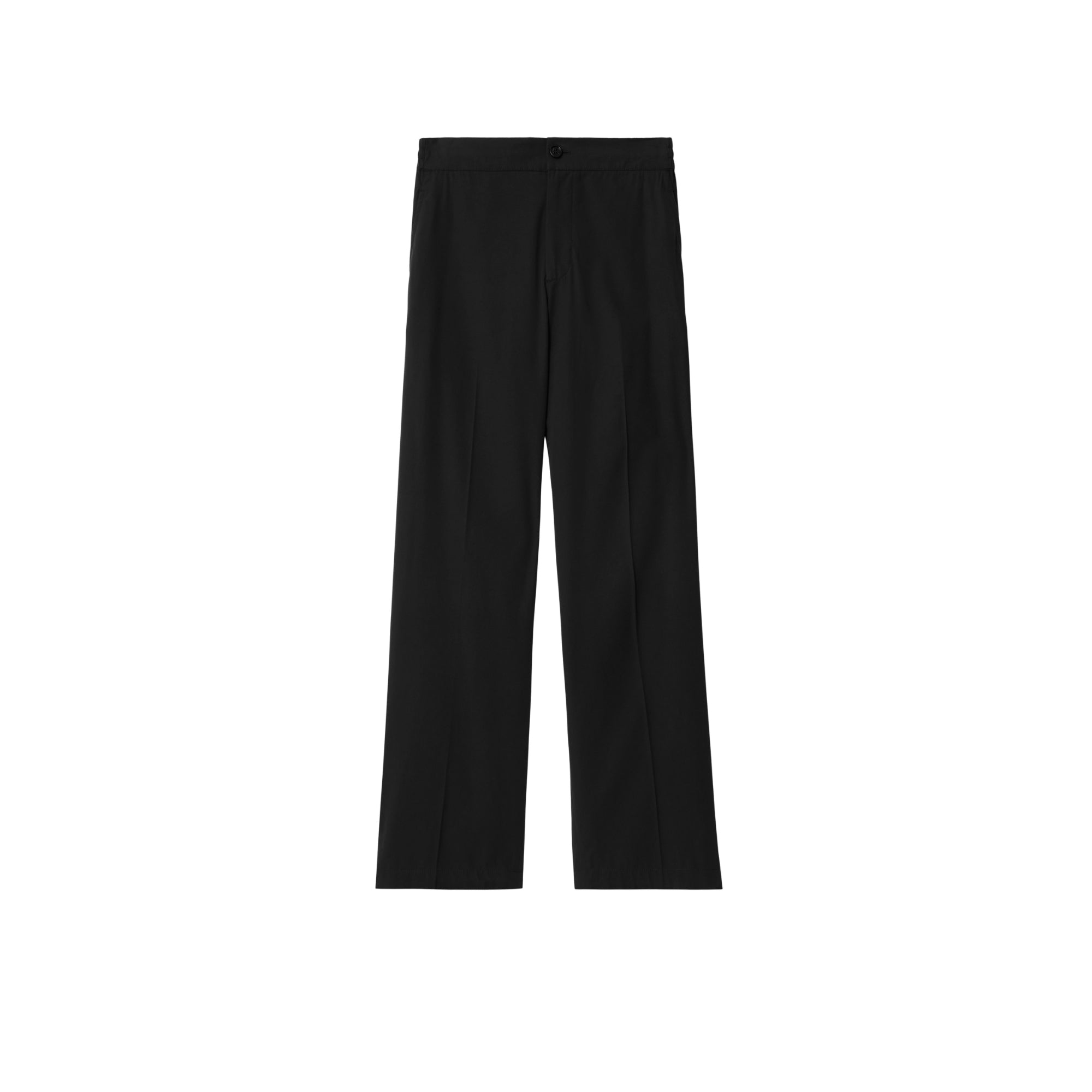 코튼 블렌드 테일러드 팬츠 블랙
