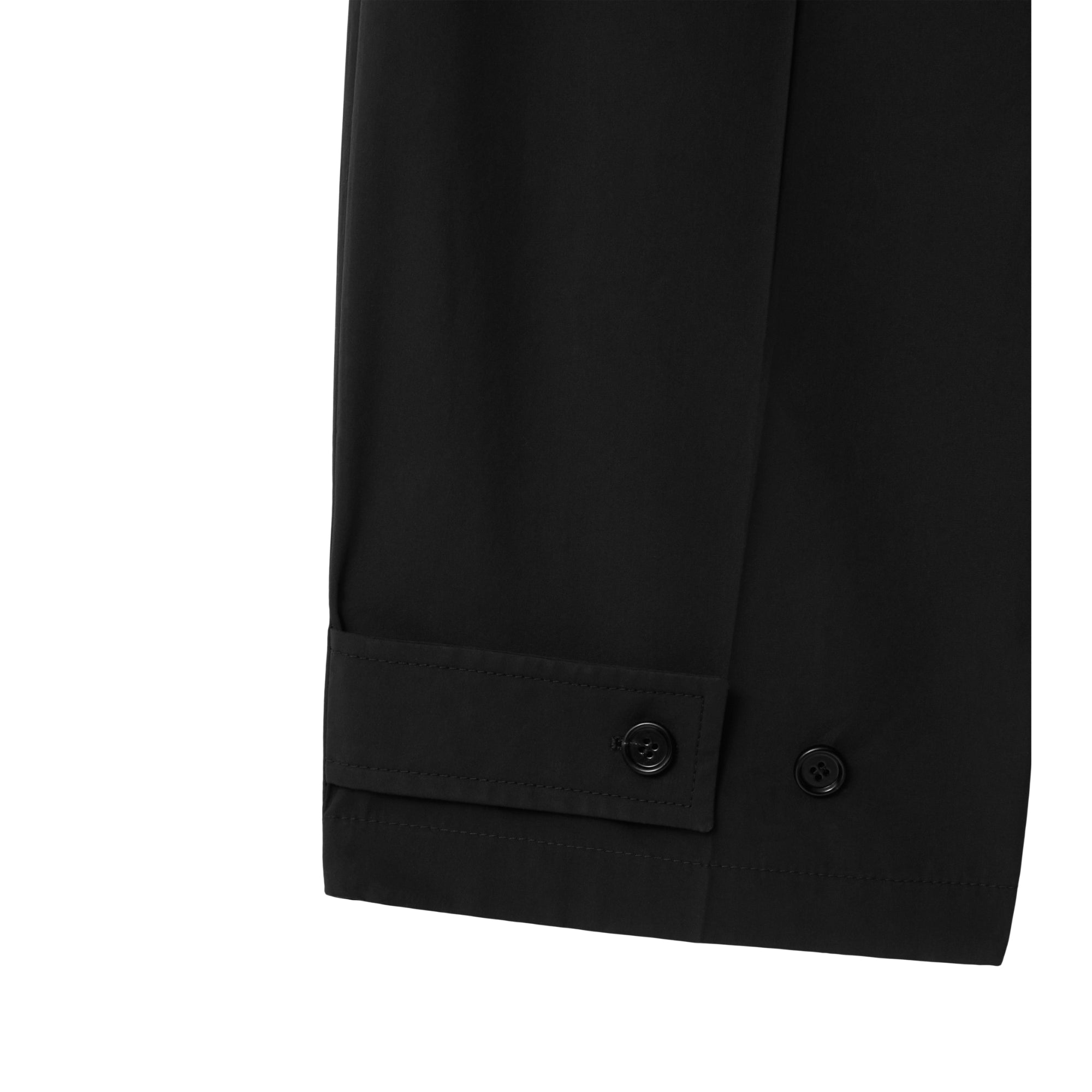 코튼 블렌드 테일러드 팬츠 블랙