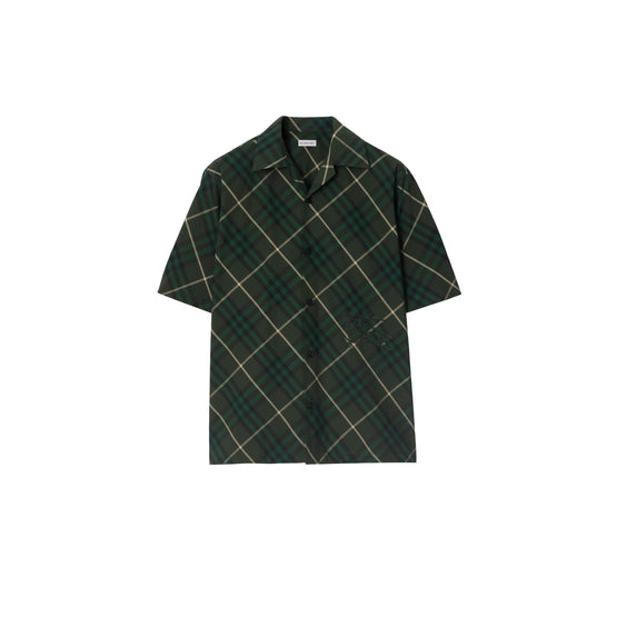 체크 코튼 셔츠 정글