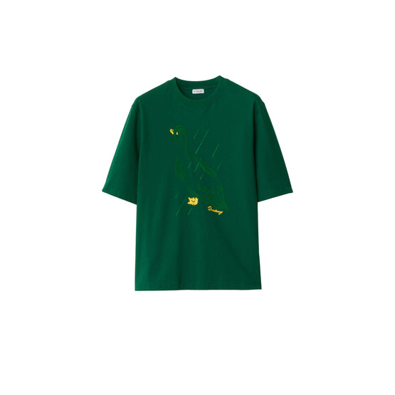 덕 코튼 티셔츠 아이비