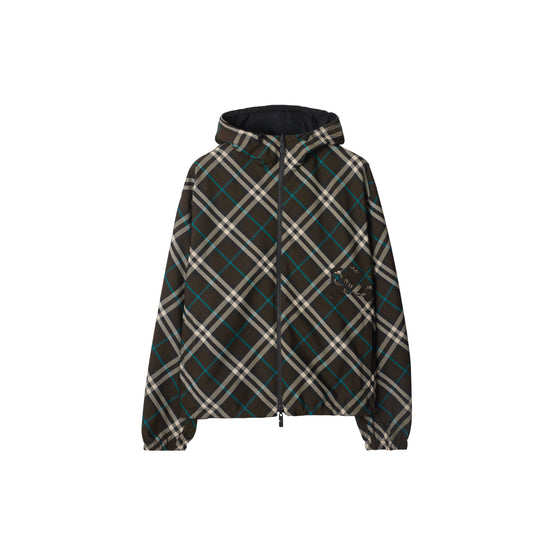 리버시블 체크 재킷 스너그