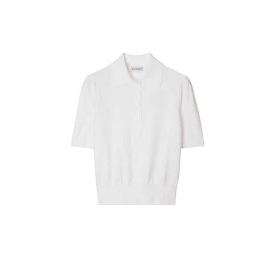 코튼 블렌드 폴로셔츠 초크