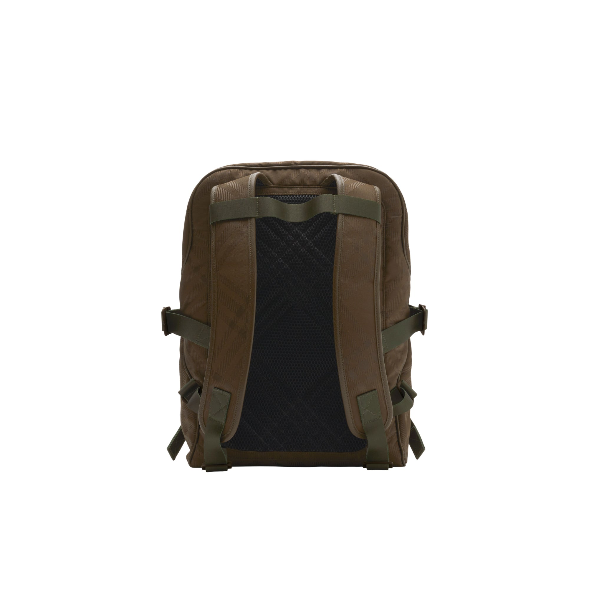 체크 자카드 백팩 밀리터리