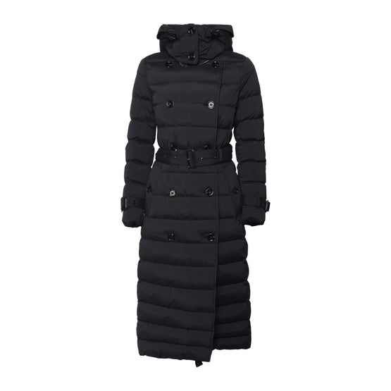 여성 퀼팅 롱 패딩 블랙