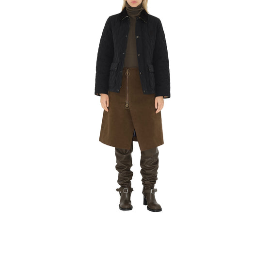 퀼팅 나일론 재킷 블랙