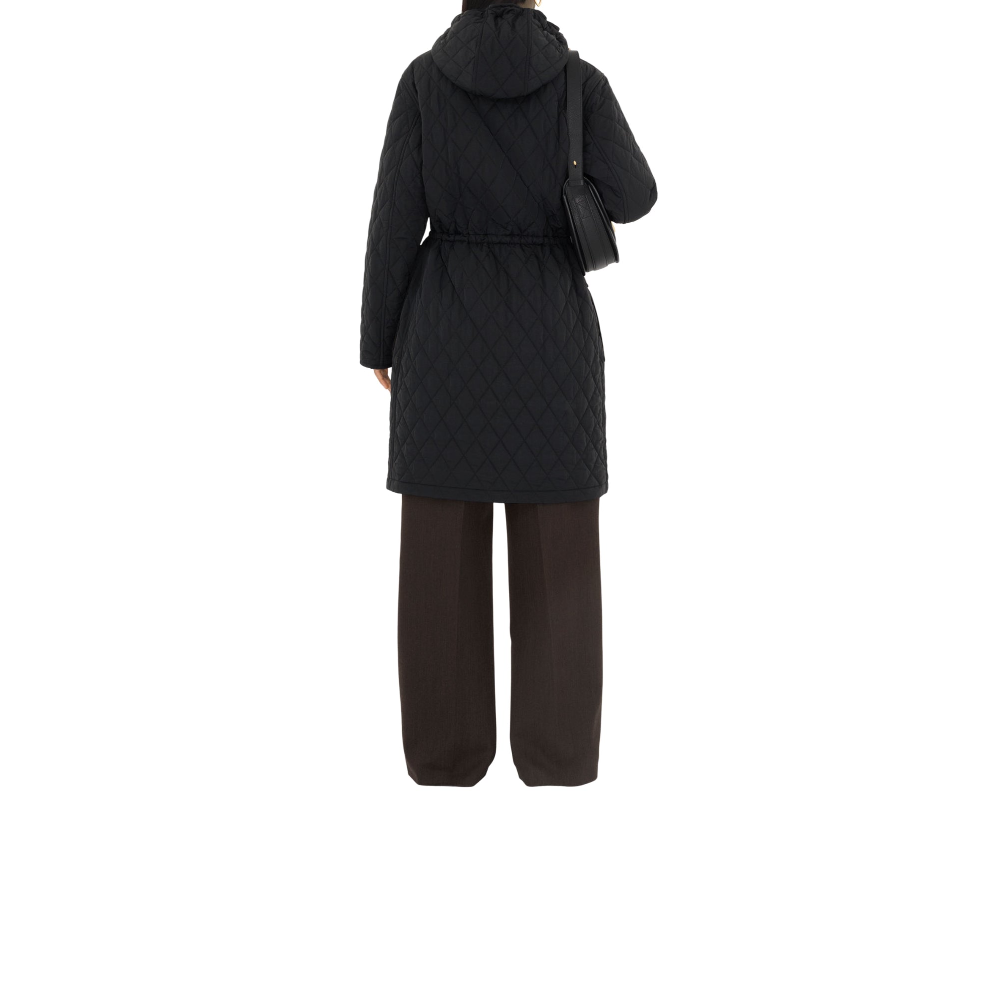 퀼팅 나일론 파카 블랙/스너그