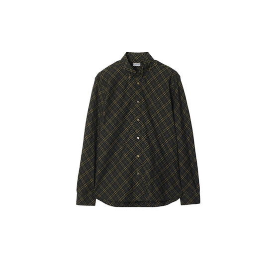 체크 코튼 셔츠 섀도우