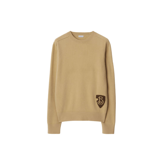 B 쉴드 울 블렌드 스웨터 샌드