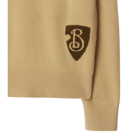 B 쉴드 울 블렌드 스웨터 샌드