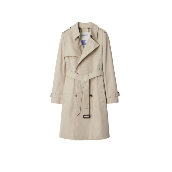 미드 렝스 코튼 블렌드 트렌치코트 토프