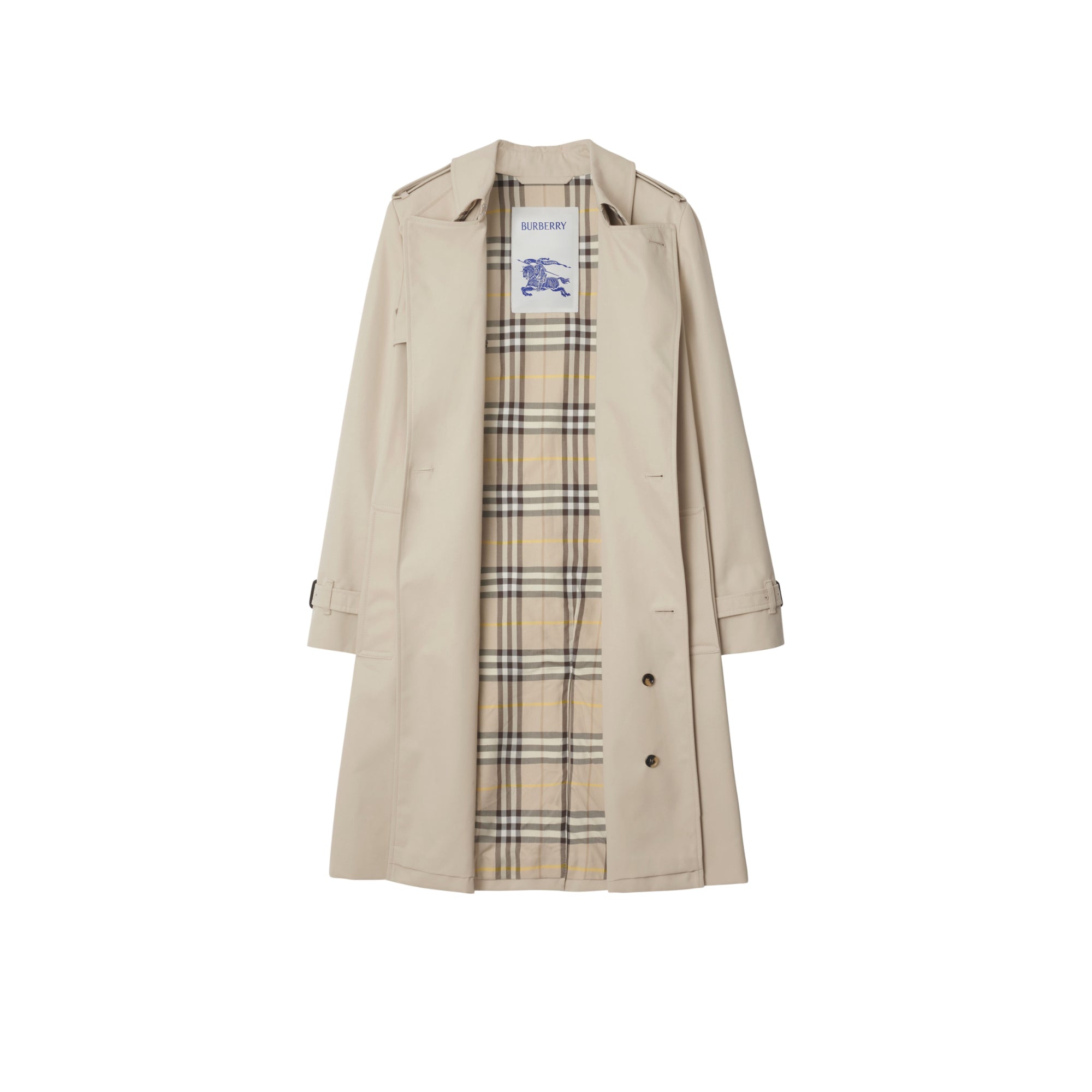 미드 렝스 코튼 블렌드 트렌치코트 토프