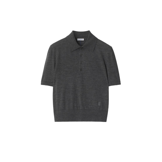 울 폴로셔츠 미드 그레이